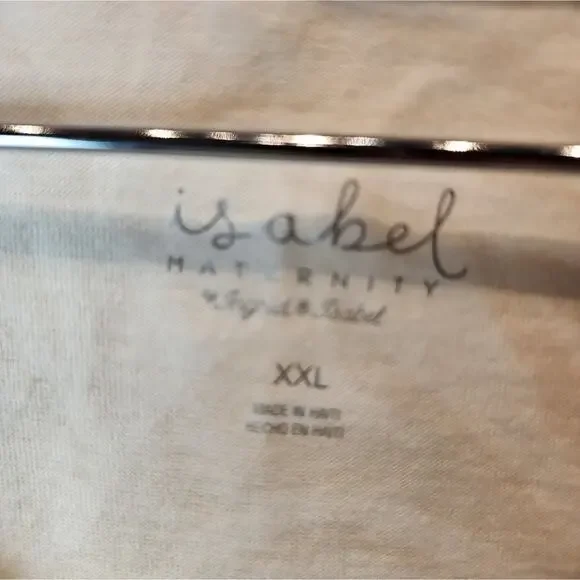 New Ingrid Maternity T-Shirt Animal Print V-Neck Tee Cool Lightweight Size XXL - Picture 4 of 7